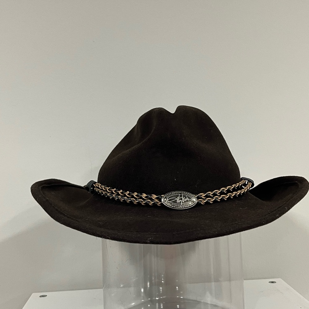 Toby Keith brown Cowboy Western Hat Size S/M Handmade By Scala 100% Wool USA
